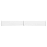 Patio Retractable Side Awning 140x1200 cm Cream - Side View