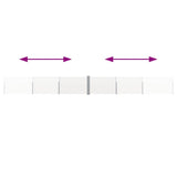 Patio Retractable Side Awning 140x1200 cm Cream - Rear View