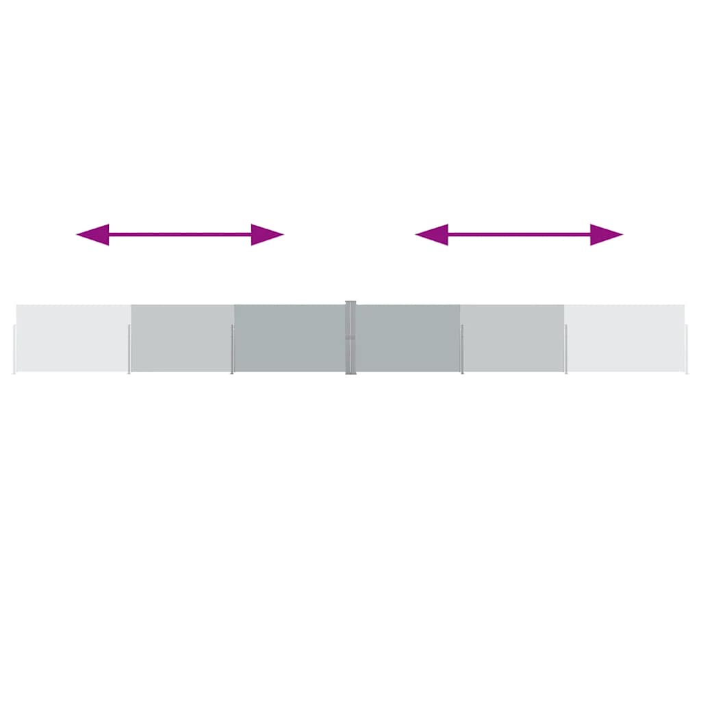 Patio Retractable Side Awning 140x1200 cm Anthracite