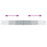 Patio Retractable Side Awning 140x1200 cm Anthracite - Rear View