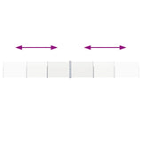 Patio Retractable Side Awning 170x1200 cm Cream - Rear View