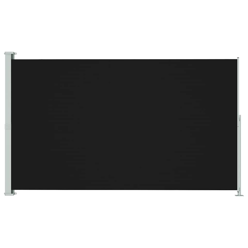 Patio Retractable Side Awning 180x300cm Black
