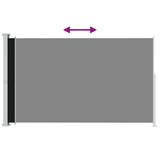 Patio Retractable Side Awning 180x300cm Black