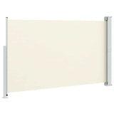 Patio Retractable Side Awning 180x300cm Cream - Rear View