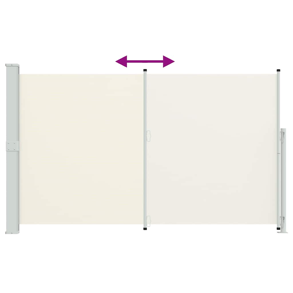 Patio Retractable Side Awning 180x300cm Cream