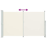 Patio Retractable Side Awning 180x300cm Cream