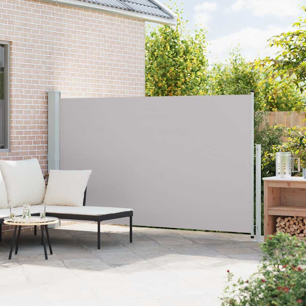 Patio Retractable Side Awning 180x300cm Grey