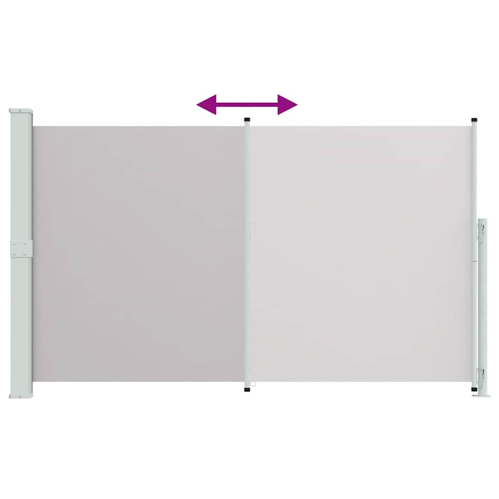 Patio Retractable Side Awning 180x300cm Grey