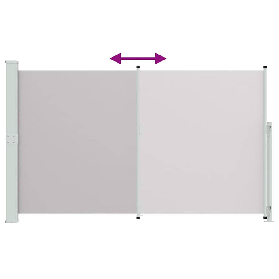 Patio Retractable Side Awning 180x314cm Grey