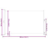 Patio Retractable Side Awning 180x300cm Grey