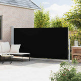 Patio Retractable Side Awning 180x500cm Black