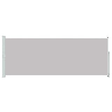 Patio Retractable Side Awning 180x500cm Grey