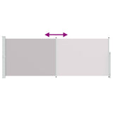 Patio Retractable Side Awning 180x500cm Grey