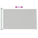 Patio Retractable Side Awning 200x300cm Cream - Side View