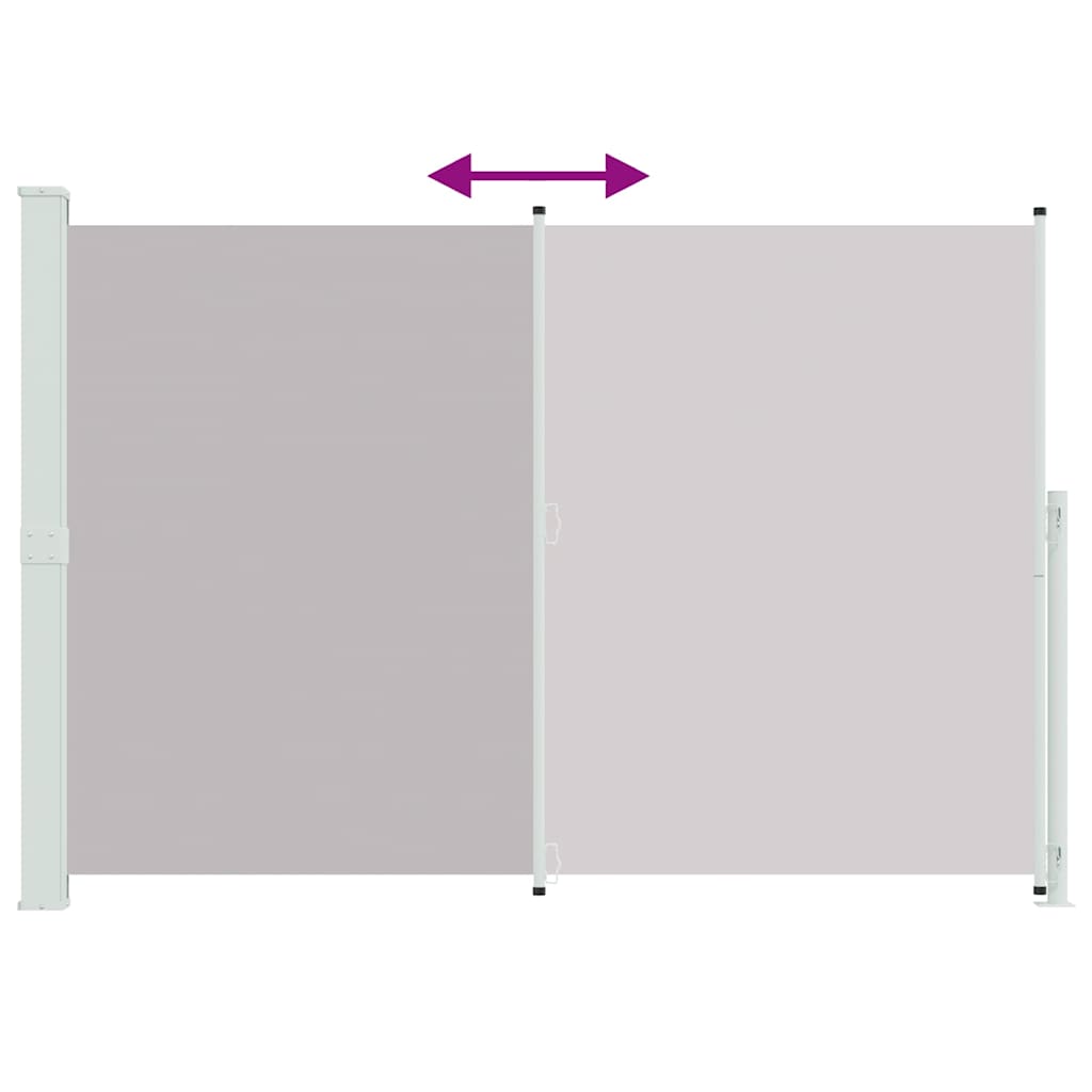 Patio Retractable Side Awning 200x314cm Grey