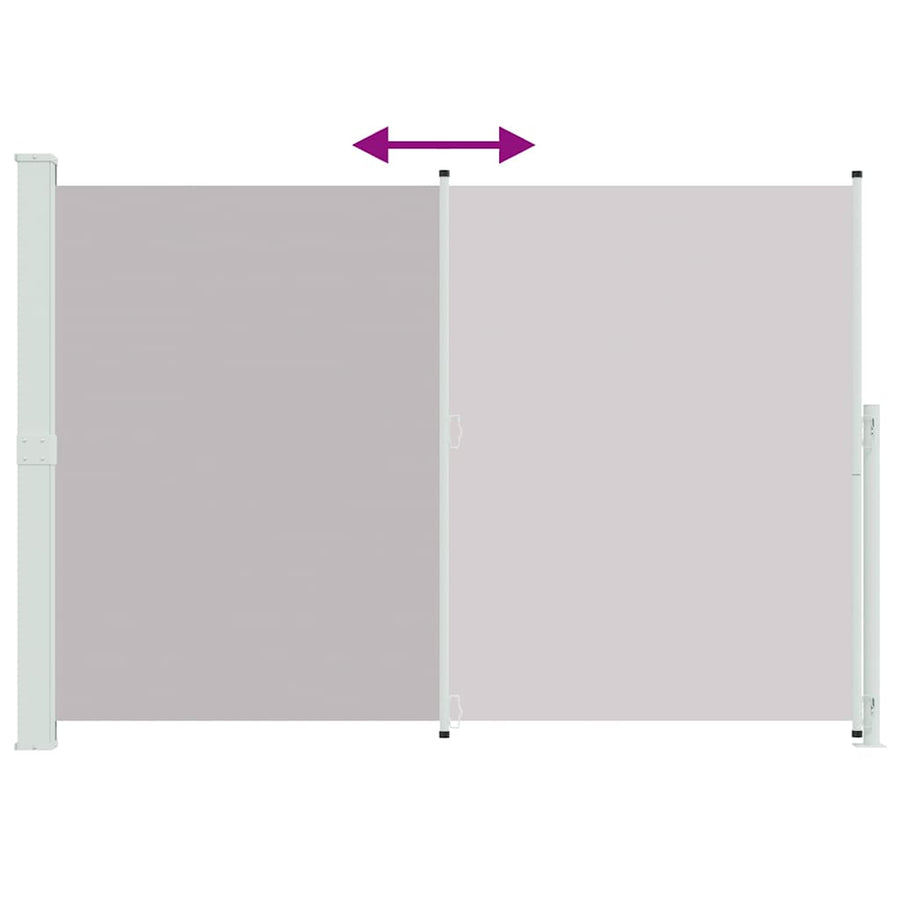 Patio Retractable Side Awning 200x314cm Grey