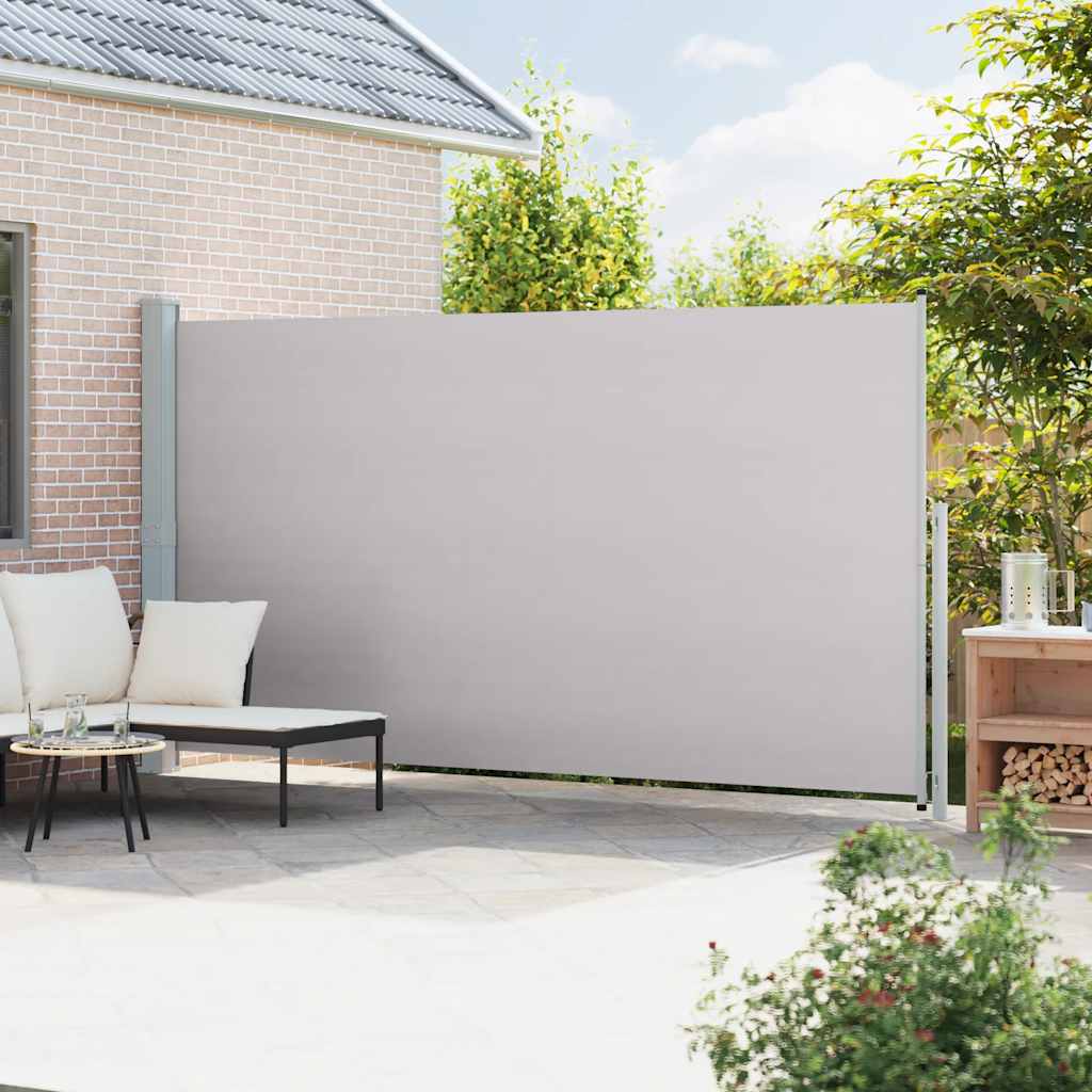 Patio Retractable Side Awning 200x500cm Grey