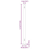 Patio Retractable Side Awning 200x500cm Grey