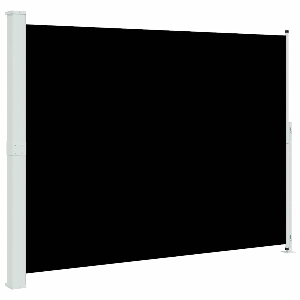 Patio Retractable Side Awning 220x300cm Black