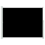 Patio Retractable Side Awning 220x300cm Black