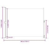 Patio Retractable Side Awning 220x300cm Black