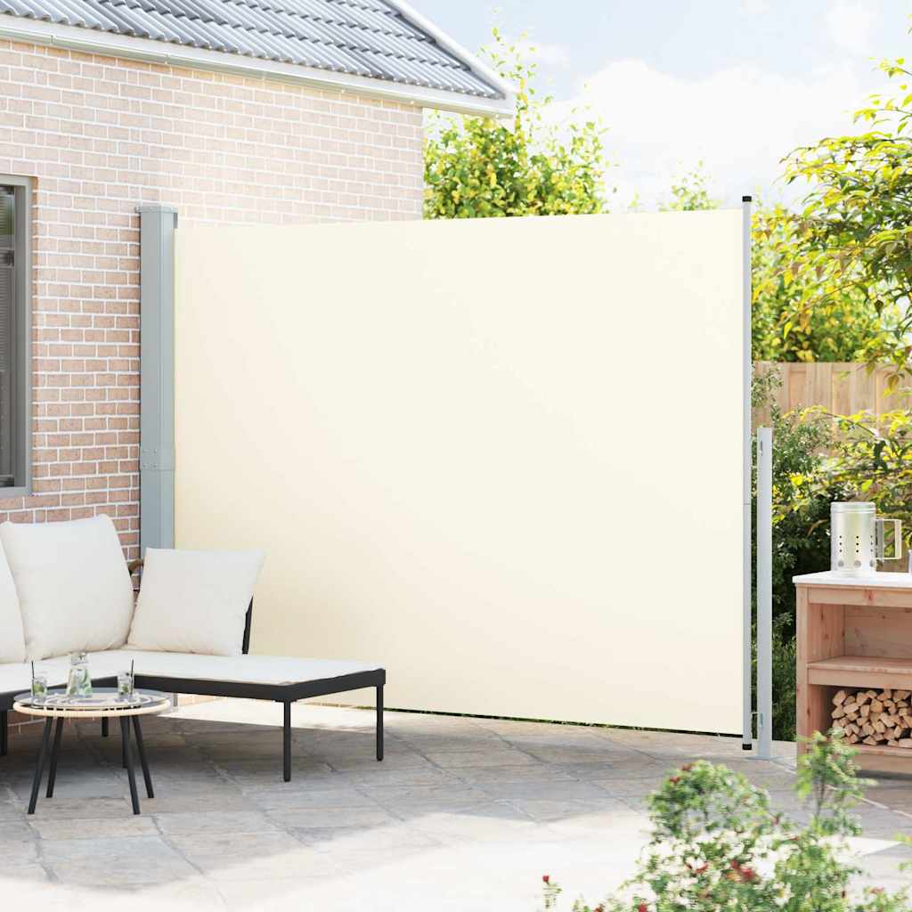 Patio Retractable Side Awning 220x300cm Cream