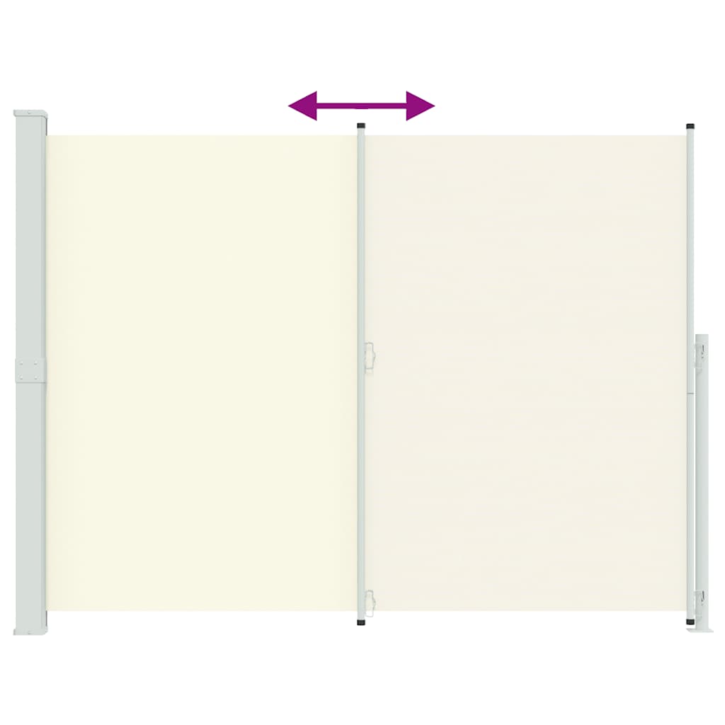 Patio Retractable Side Awning 220x300cm Cream