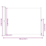 Patio Retractable Side Awning 220x300cm Cream - Extra Image