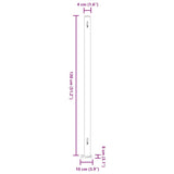 Patio Retractable Side Awning 220x300cm Cream