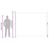 Patio Retractable Side Awning 220x300cm Cream - Extra Image