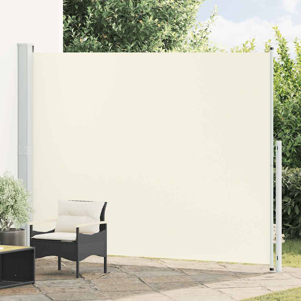 Patio Retractable Side Awning 220x300cm Cream