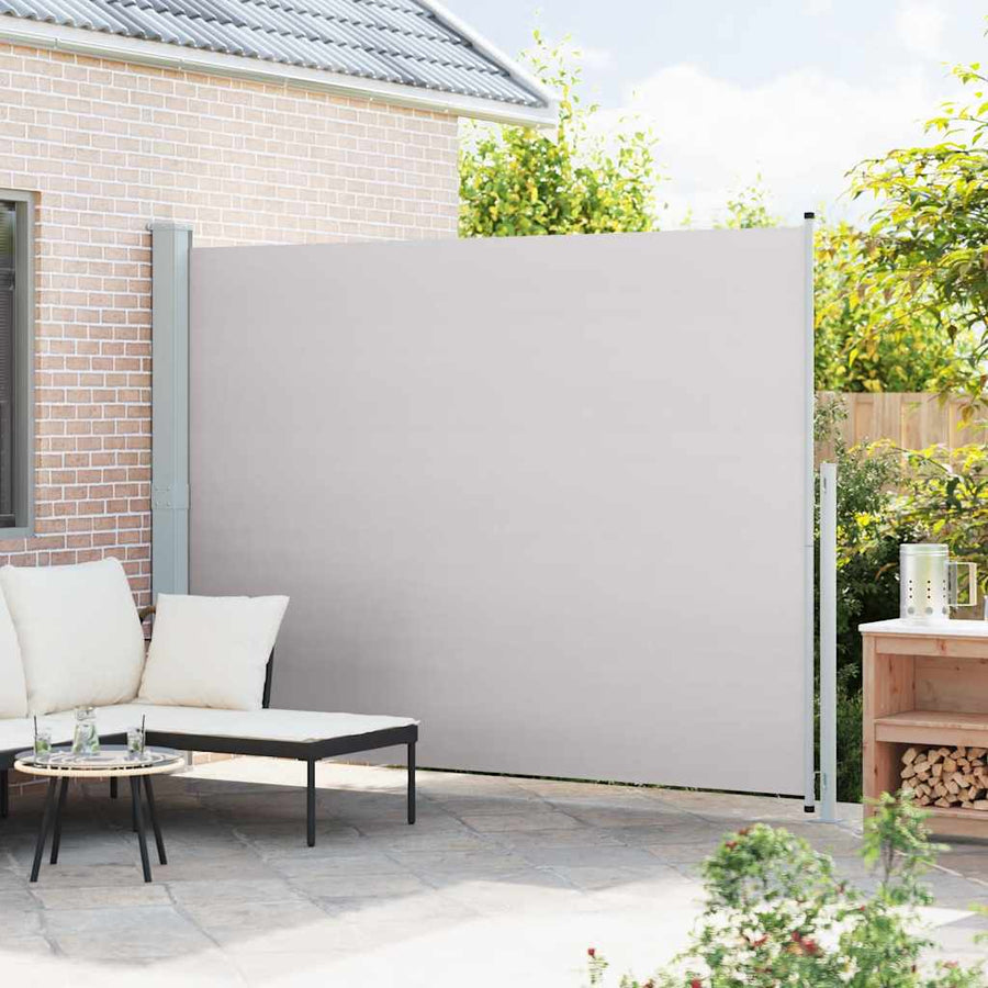 Patio Retractable Side Awning 220x314cm Grey