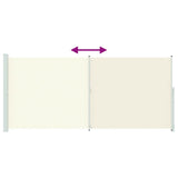 Patio Retractable Side Awning 220x500cm Cream