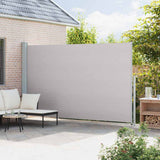 Patio Retractable Side Awning 220x500cm Grey