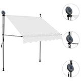 Manual Retractable Awning With Led 200 Cm Cream