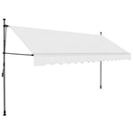 Manual Retractable Awning With Led 350 Cm Cream
