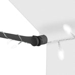 Manual Retractable Awning With Led 350 Cm Cream
