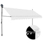 Manual Retractable Awning With Led 400 Cm Cream