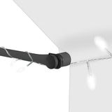 Manual Retractable Awning With Led 400 Cm Cream