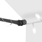 Manual Retractable Awning With Led 400 Cm Cream