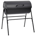 Barrel Grill with 2 Cooking Grids Black 80x95x90 cm Steel