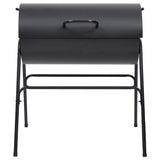 Barrel Grill with 2 Cooking Grids Black 80x95x90 cm Steel