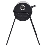 Barrel Grill with 2 Cooking Grids Black 80x95x90 cm Steel - Top-Down View