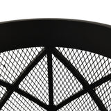 Rustic Fire Pit with Poker Φ42x54 cm Steel