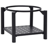 Fire Pit with Poker 54x54x55 cm Steel - Low Angle