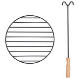 Fire Pit with Poker 54x54x55 cm Steel - Extra Image