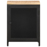 Bedside Cabinet 40x30x53 cm Solid Rough Mango Wood - Front View