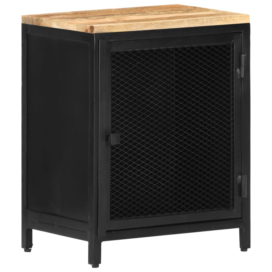 Bedside Cabinet 40x30x53 cm Solid Rough Mango Wood