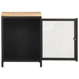 Bedside Cabinet 40x30x53 cm Solid Rough Mango Wood