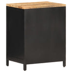 Bedside Cabinet 40x30x53 cm Solid Rough Mango Wood
